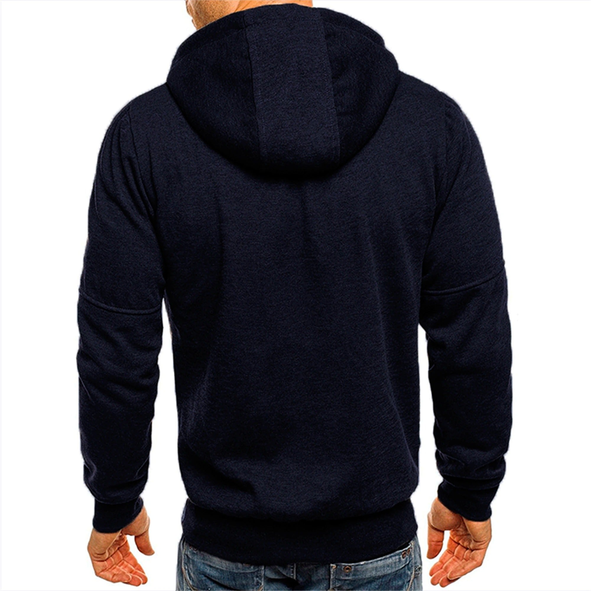 Afslappet sweatshirt med hætte til mænd