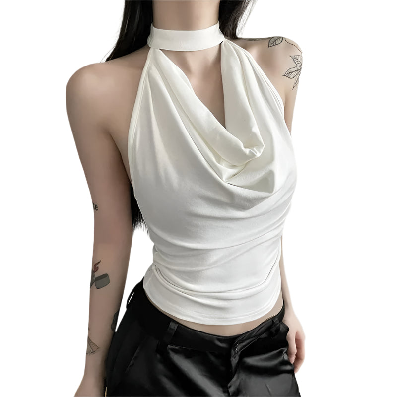 Casual halterneck-top til kvinder