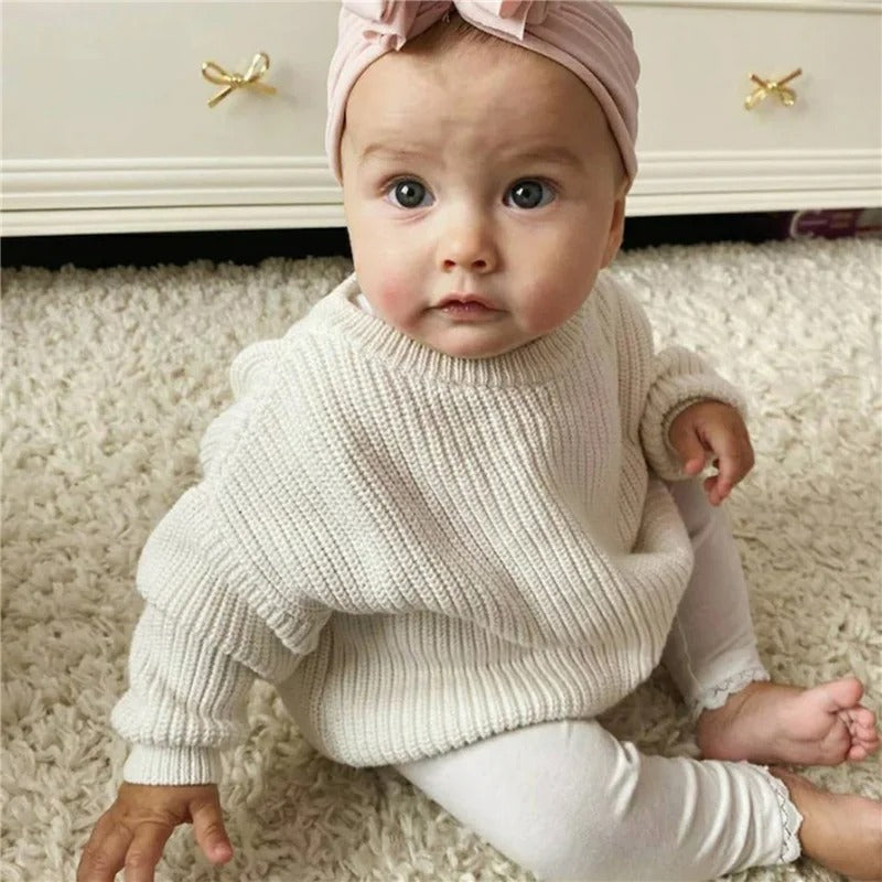 Casual strikket pullover til børn