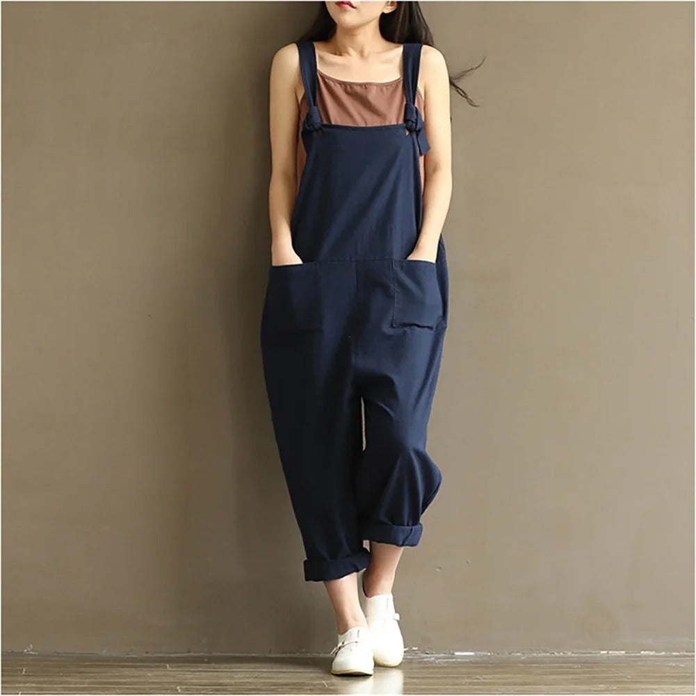 Løs Casual Harem Jumpsuit til Kvinder