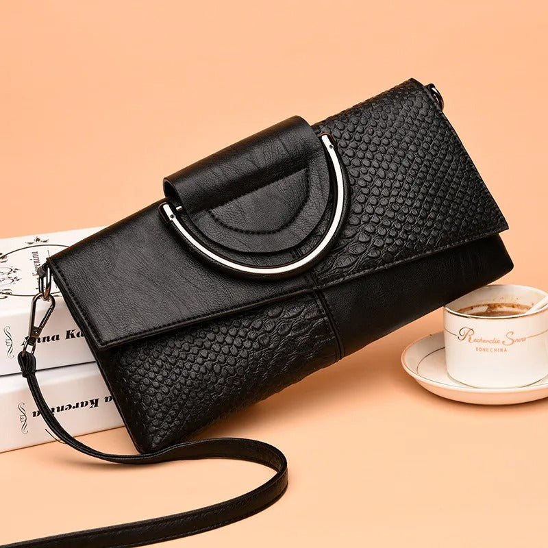 Crossbody-taske i blødt PU-læder til kvinder