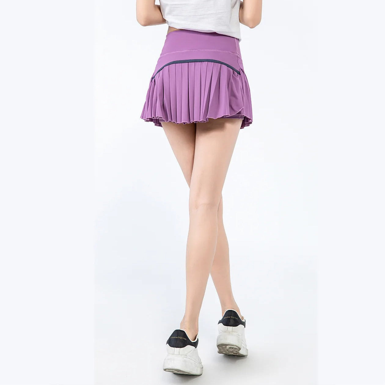 Kvinders plisserede tennisnederdelshorts