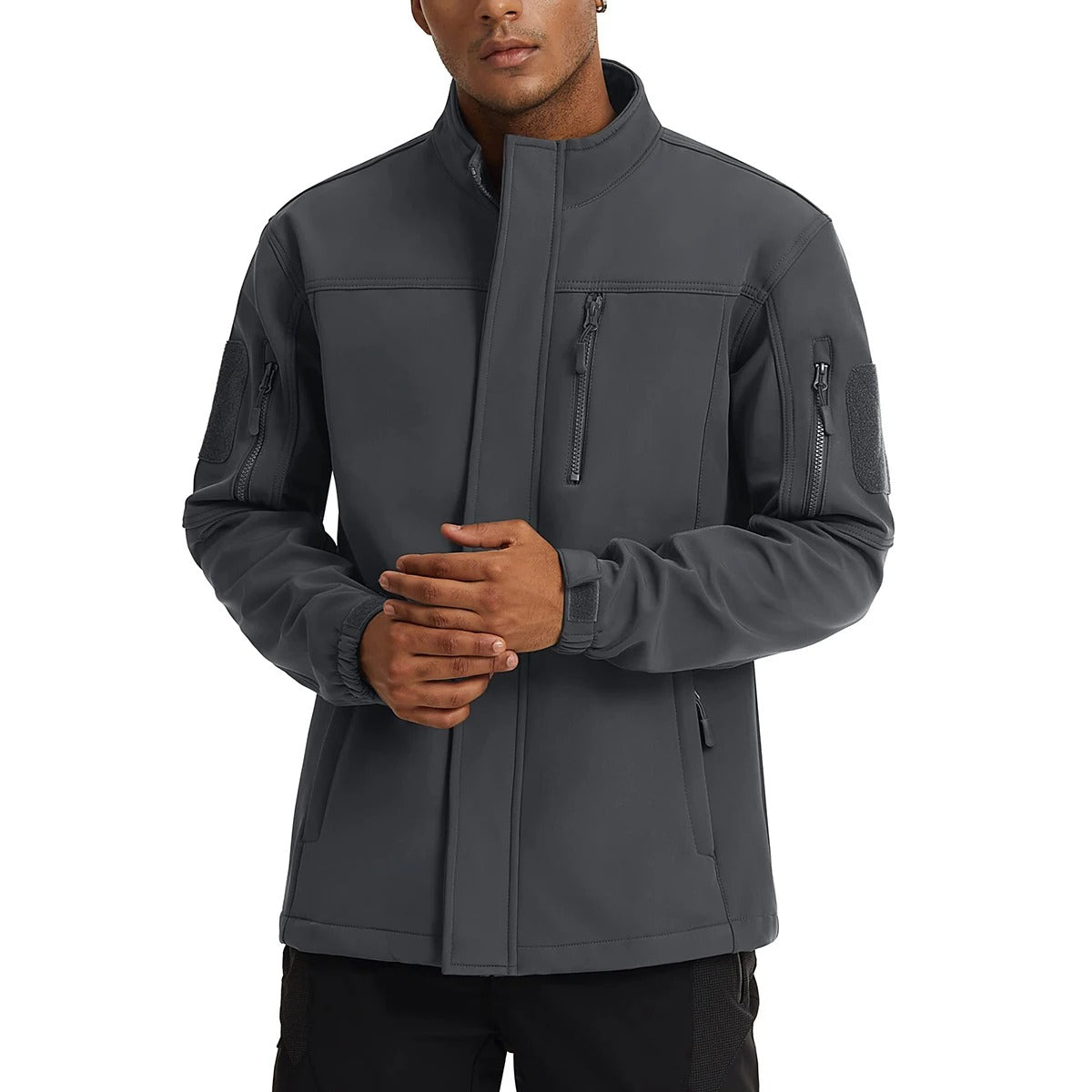 Soft Shell-jakke i fleece til mænd
