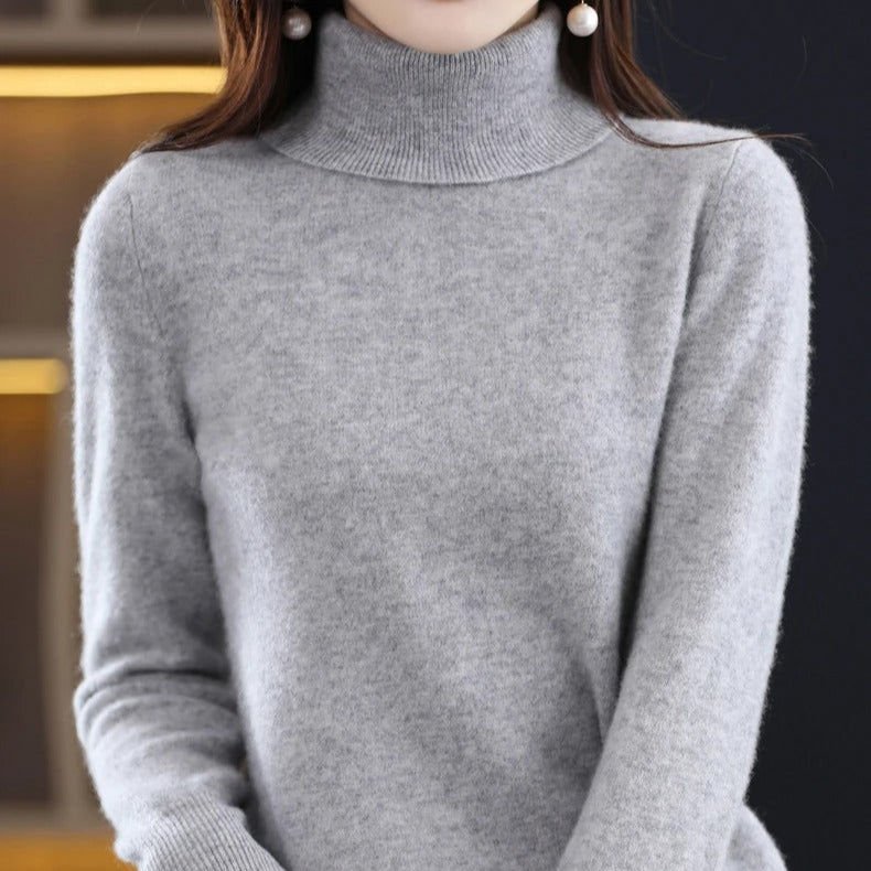 Strikket sweater i kashmir til kvinder