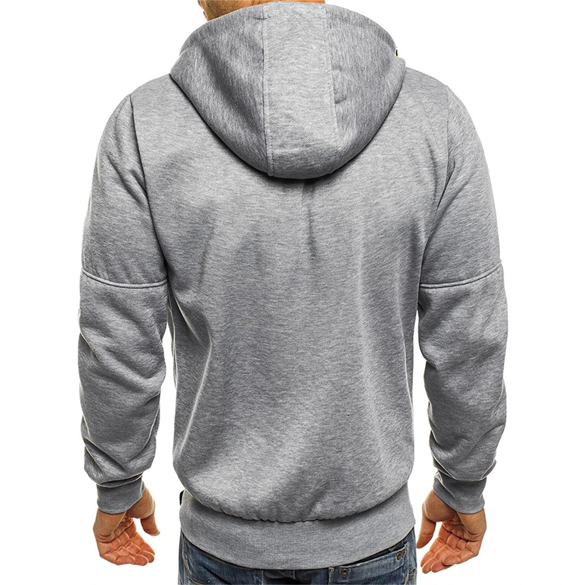 Afslappet sweatshirt med hætte til mænd