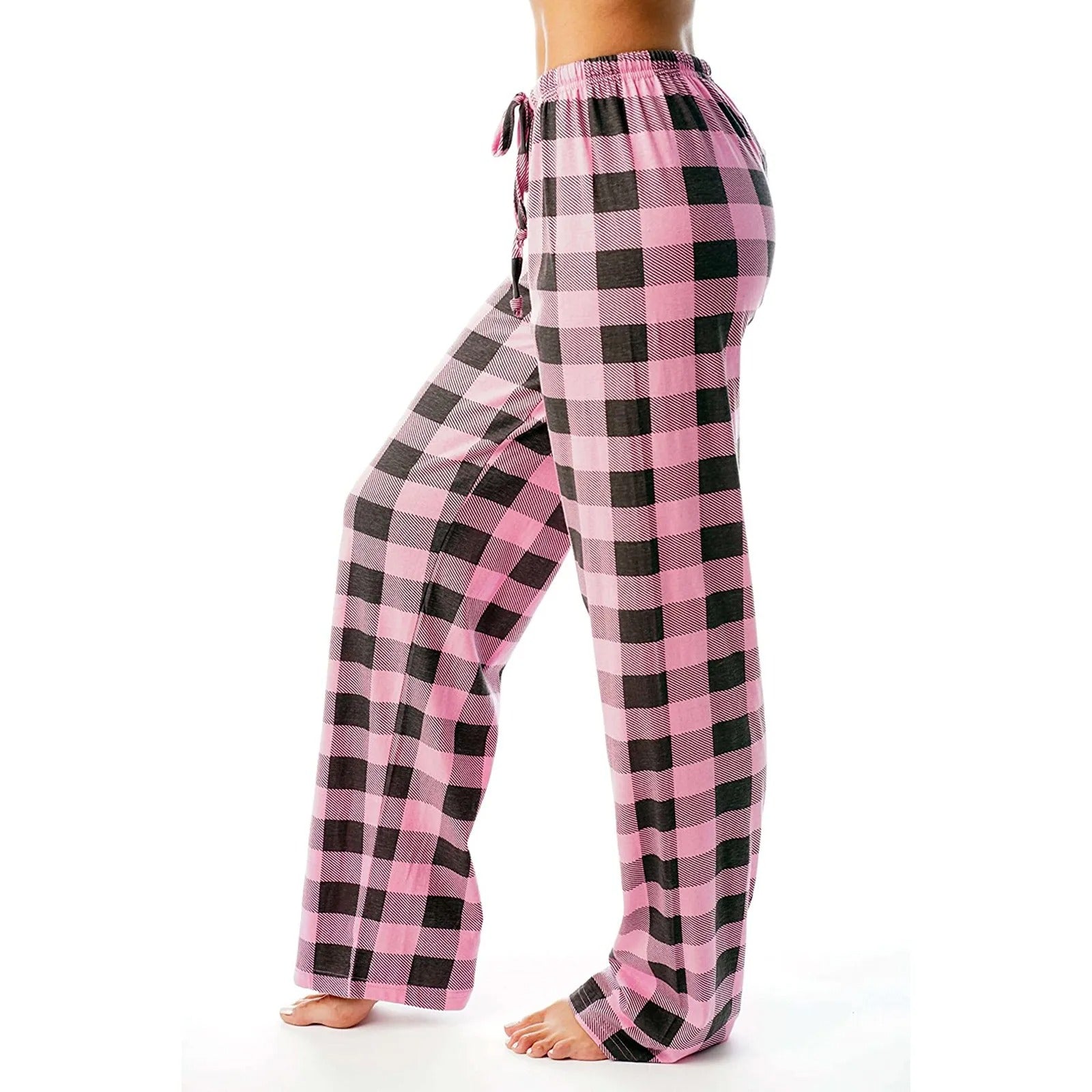 Kvinders plaidprintet pyjamas