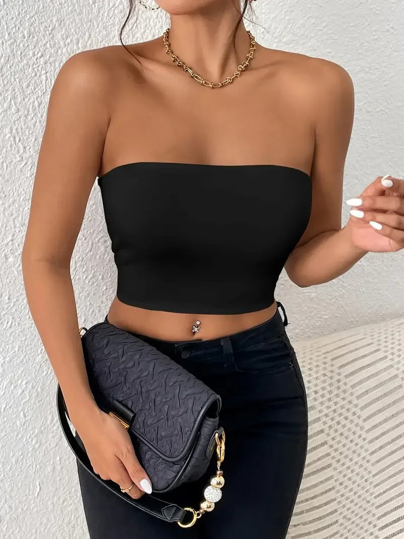 Crop Tube Top til kvinder
