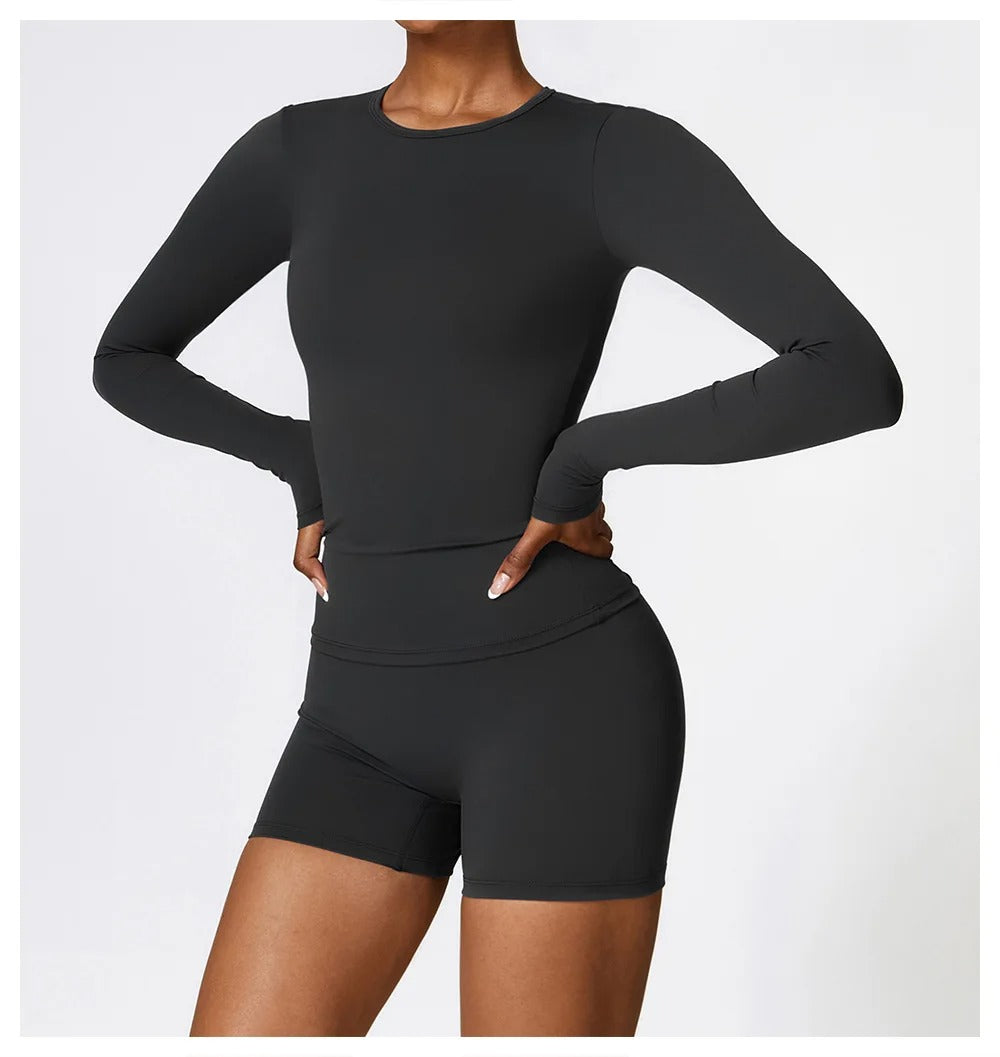 Dry Fit Yoga Shirt til kvinder