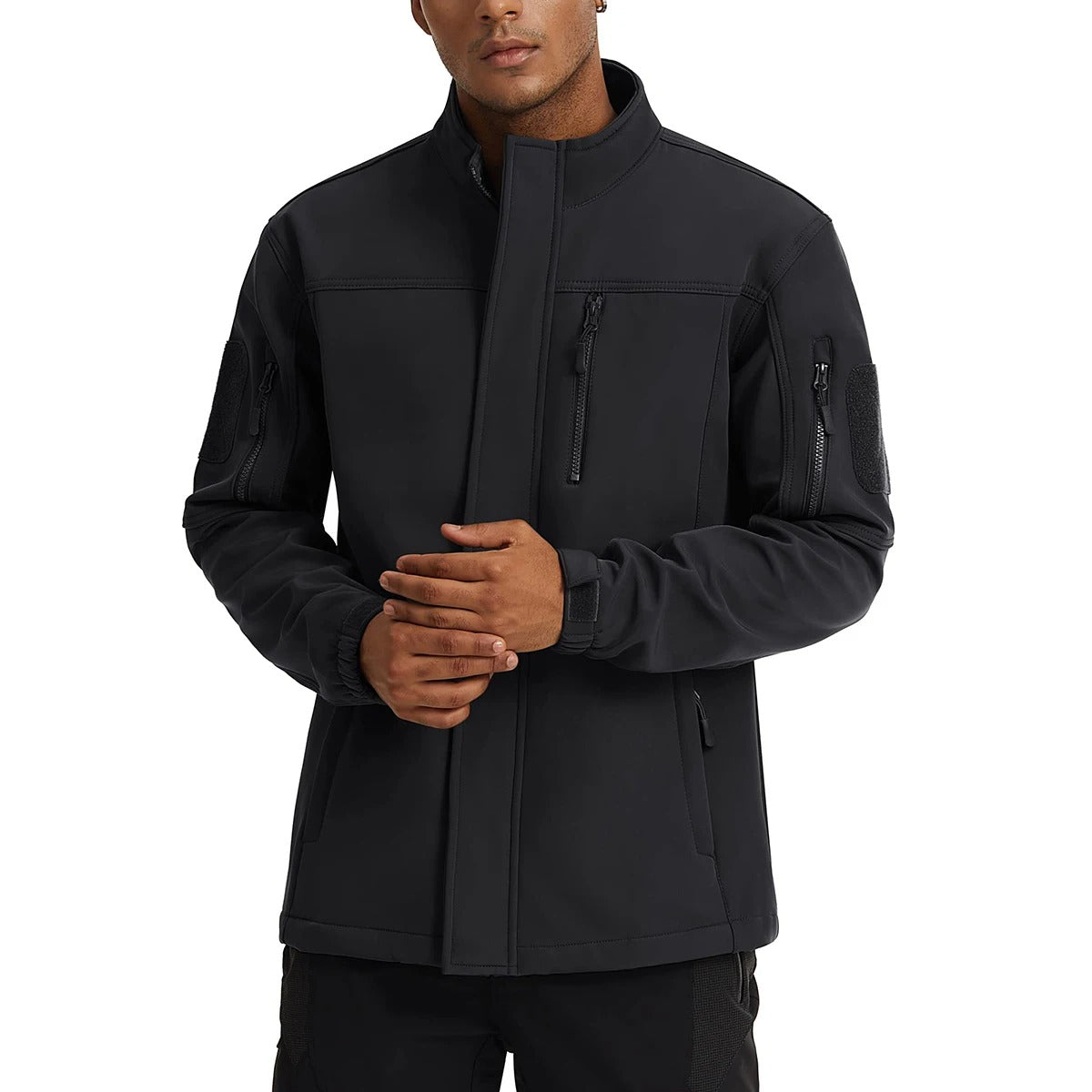 Soft Shell-jakke i fleece til mænd
