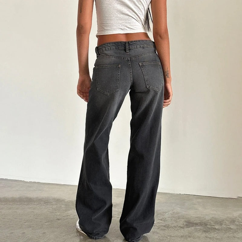 Baggy boyfriend-jeans til kvinder