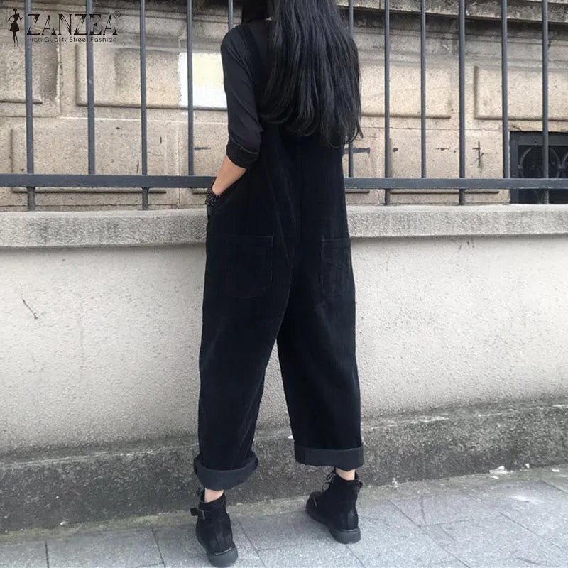 Jumpsuit i fløjlsbukser til kvinder