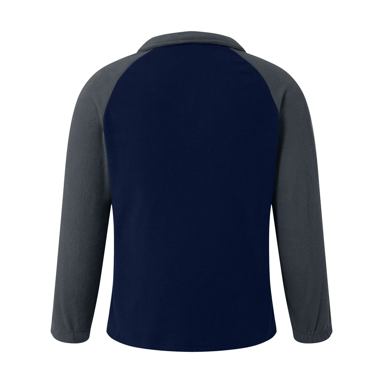 Fleece-sweater med ærmer og lommer til mænd