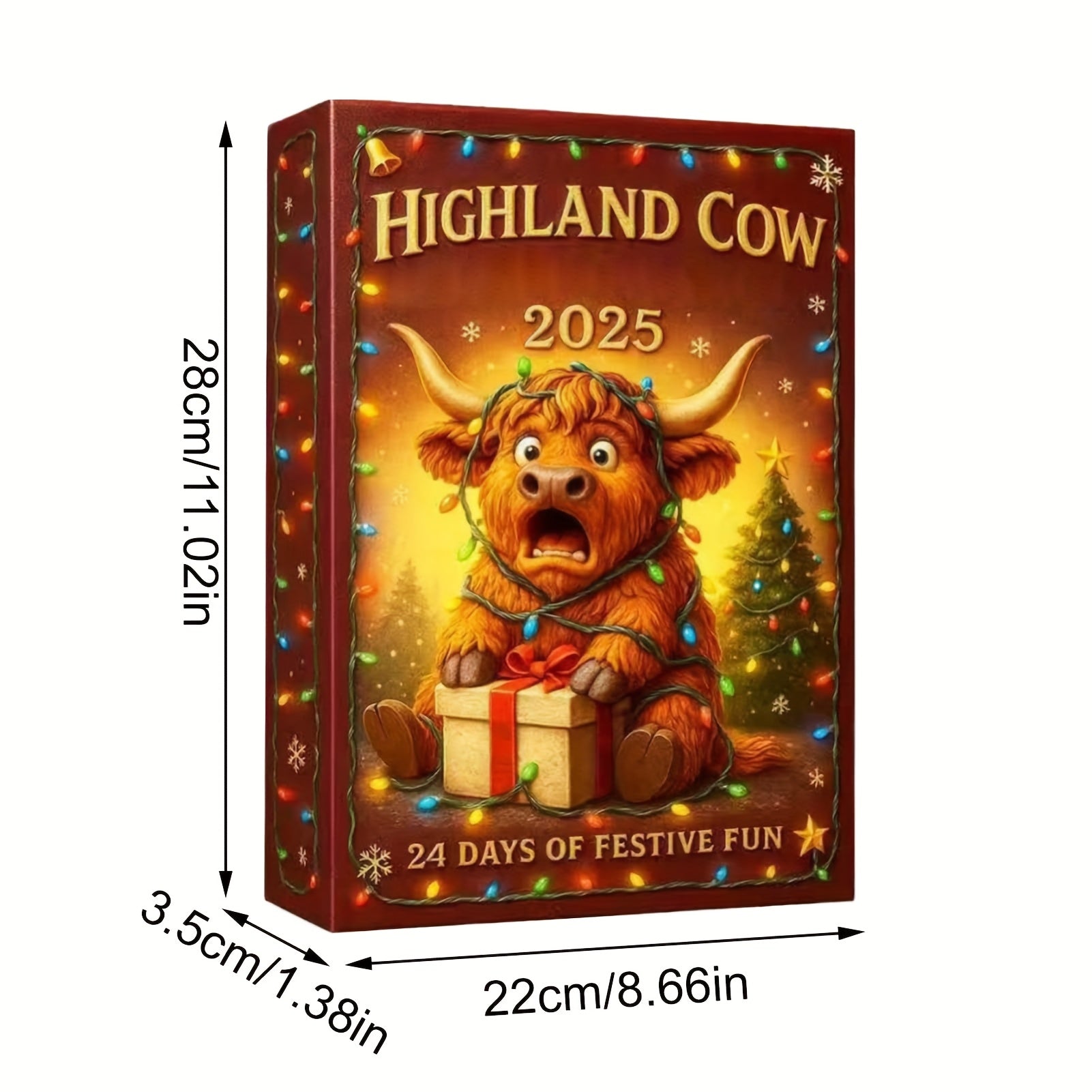 HighlandJoy | 3D Highland Cow Adventskalender 2025 Unikt juleoplevelse med 24 figurer
