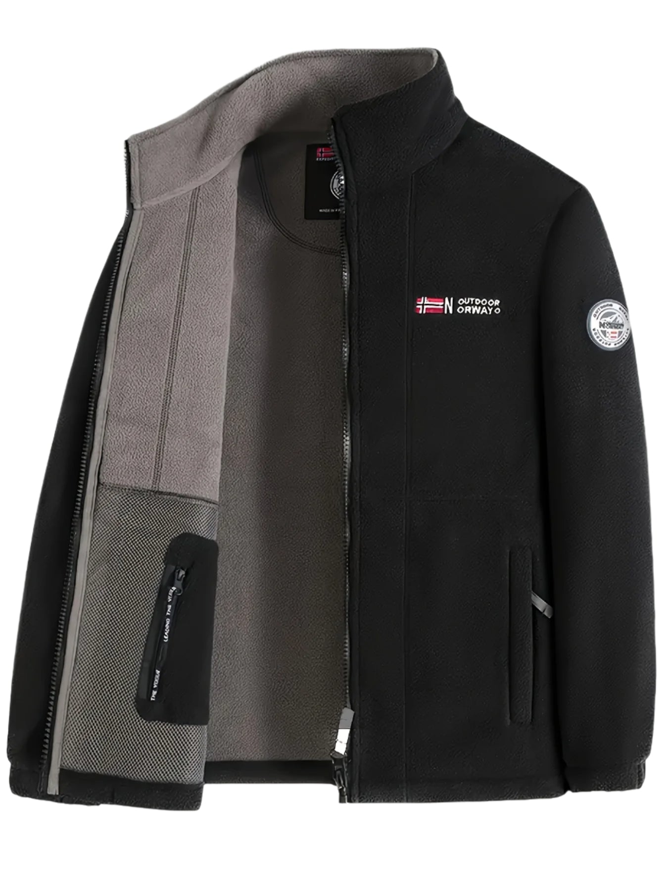 Julius Veste Polaire Outdoor Mand – Blød, Varm & Let med Beskyttende Krave