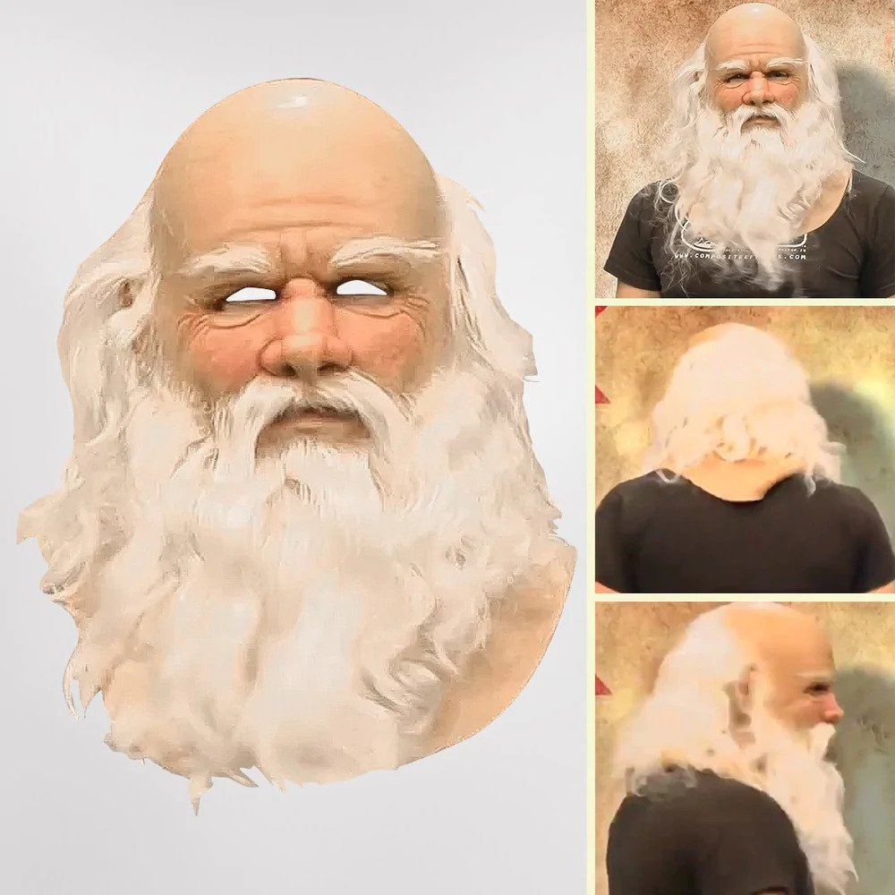 Realistisk Julemandmaske – Latexmaske med komfortabel pasform