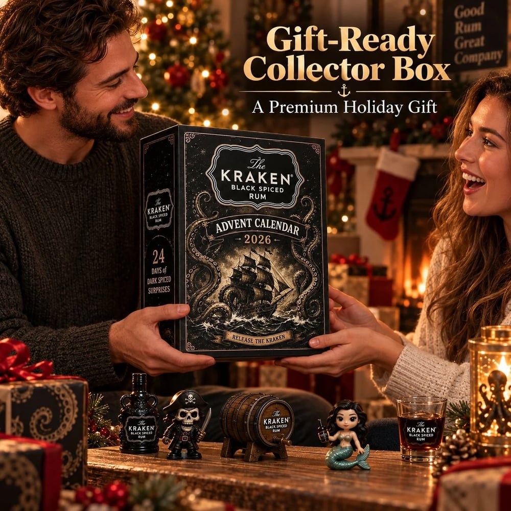 Kraken Rum Advent Calendar – 24-Day Mini Bottle Christmas Countdown