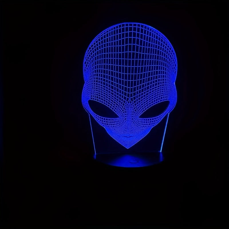AstroLicht – 3D-alienlampe med LED farvebelysning og touchbetjening