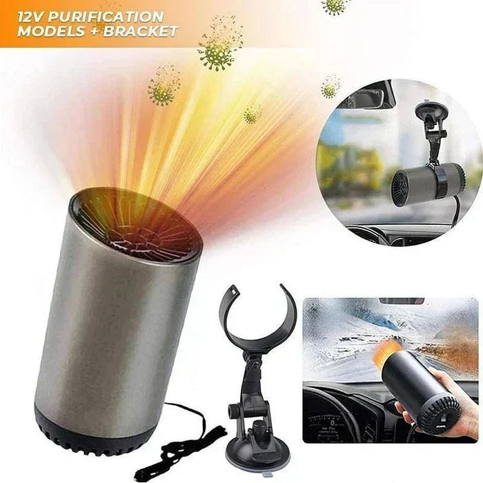 12V Car Heater & Defroster – Compact Car Heating with 360° Rotation
