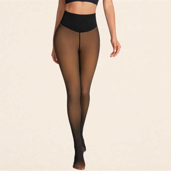 ThermoCurve | Original Fleeceforede Leggings Talje Bestemmende Varm Slank