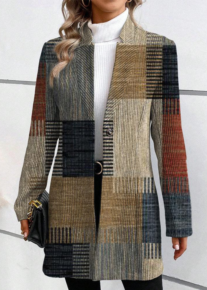 Jill | Elegant Mønstret Blazer