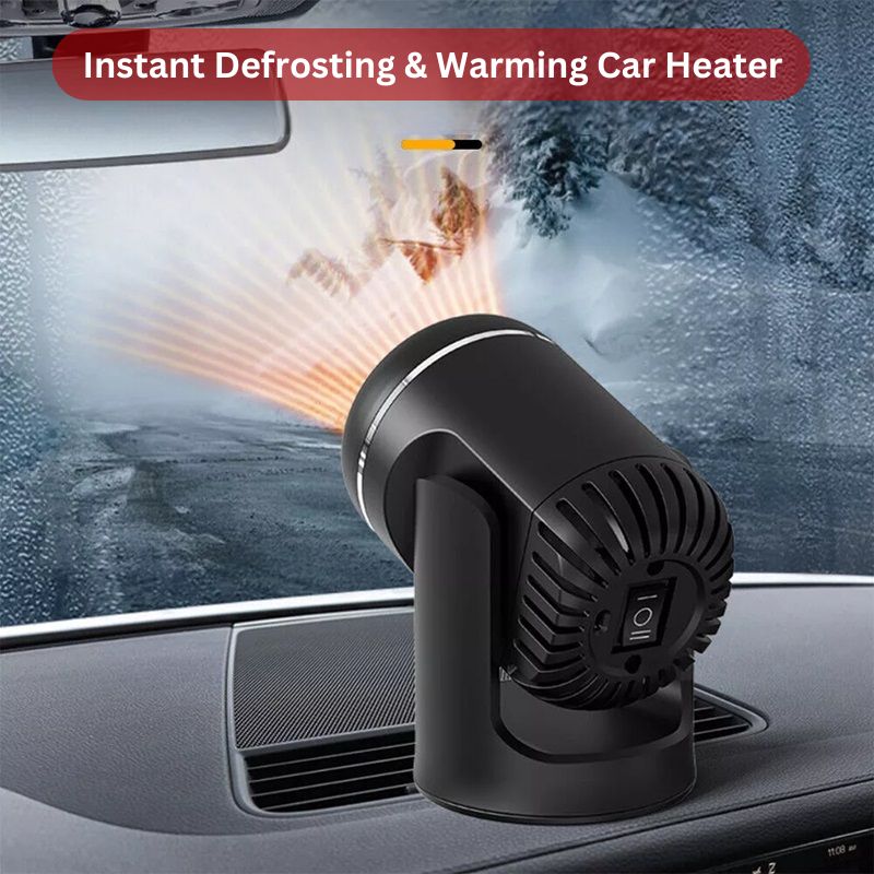 12V Car Heater – Portable Car Heater with 360° Rotation & Safety