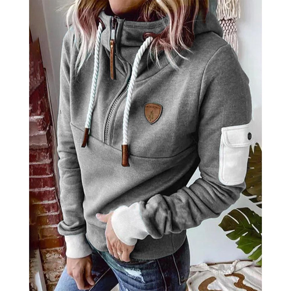Aarohi Premium Hoodie Sweatshirt til kvinder – Tykt og blødt strik med afslappet pasform og justerbar hætte