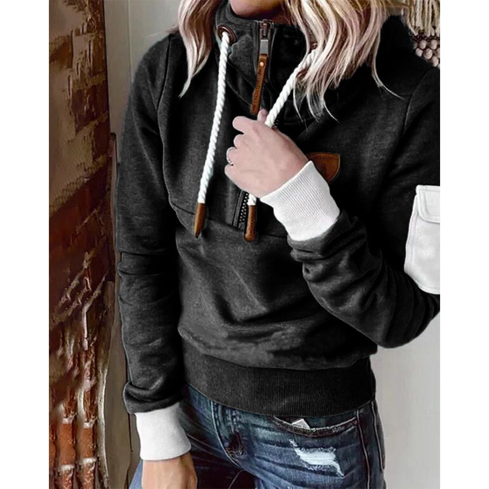 Aarohi Premium Hoodie Sweatshirt til kvinder – Tykt og blødt strik med afslappet pasform og justerbar hætte