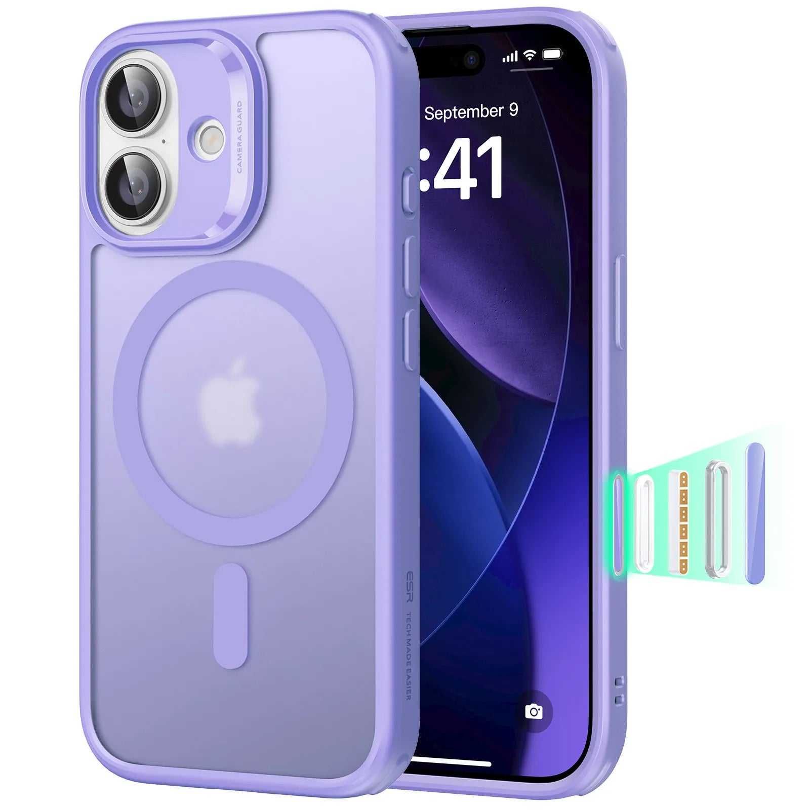 iPhone 16, 17 Pro Max, Iphone Air Kamerakontrol Cover med MagSafe