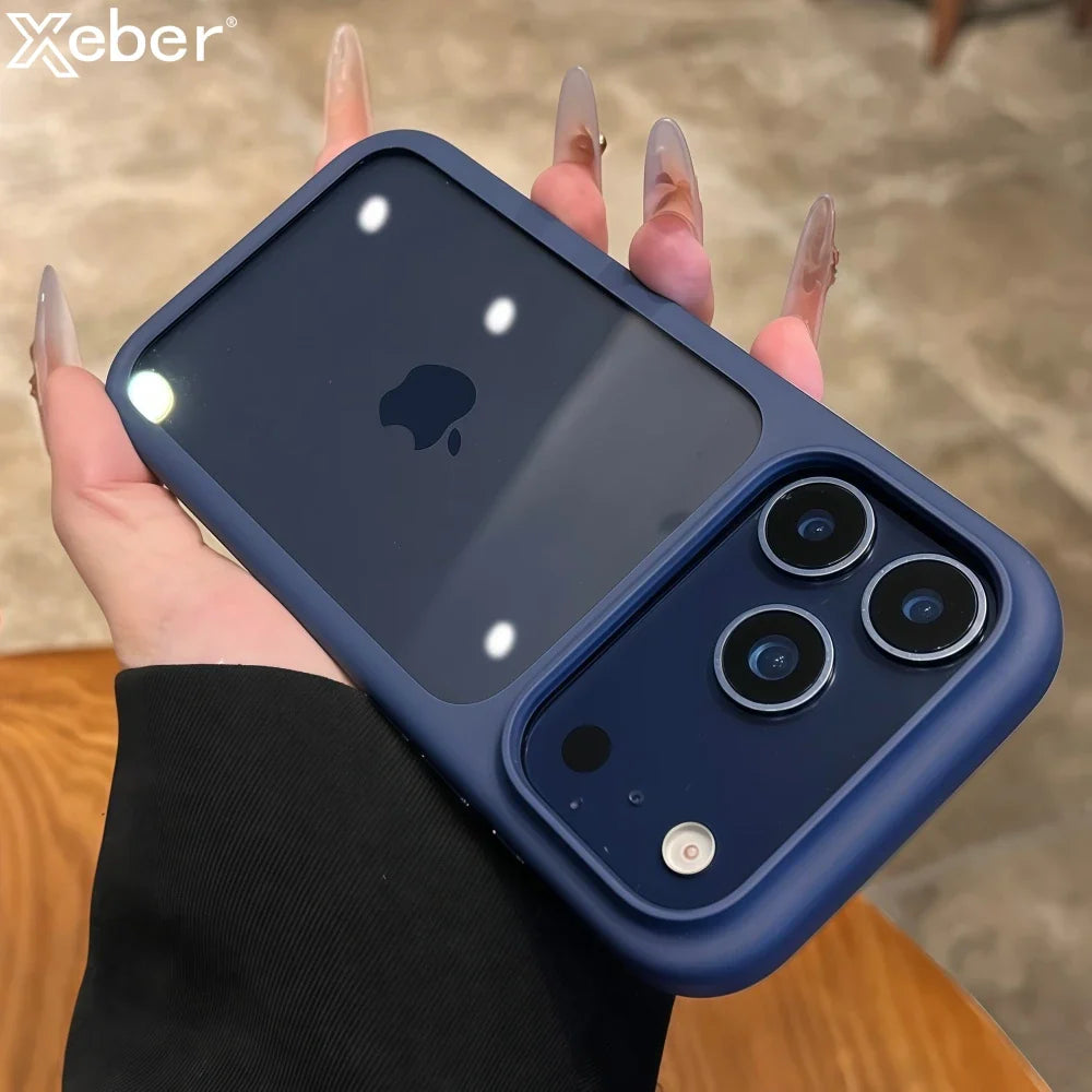 iPhone 14, 15, 16, 17 Pro Max, Pro. iPhone air Telefoncover Krystalklar Design Stødsikkert