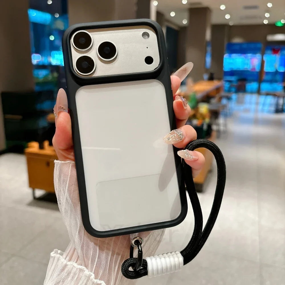 iPhone 14, 15, 16, 17 Pro Max, Pro. iPhone air Telefoncover Krystalklar Design Stødsikkert