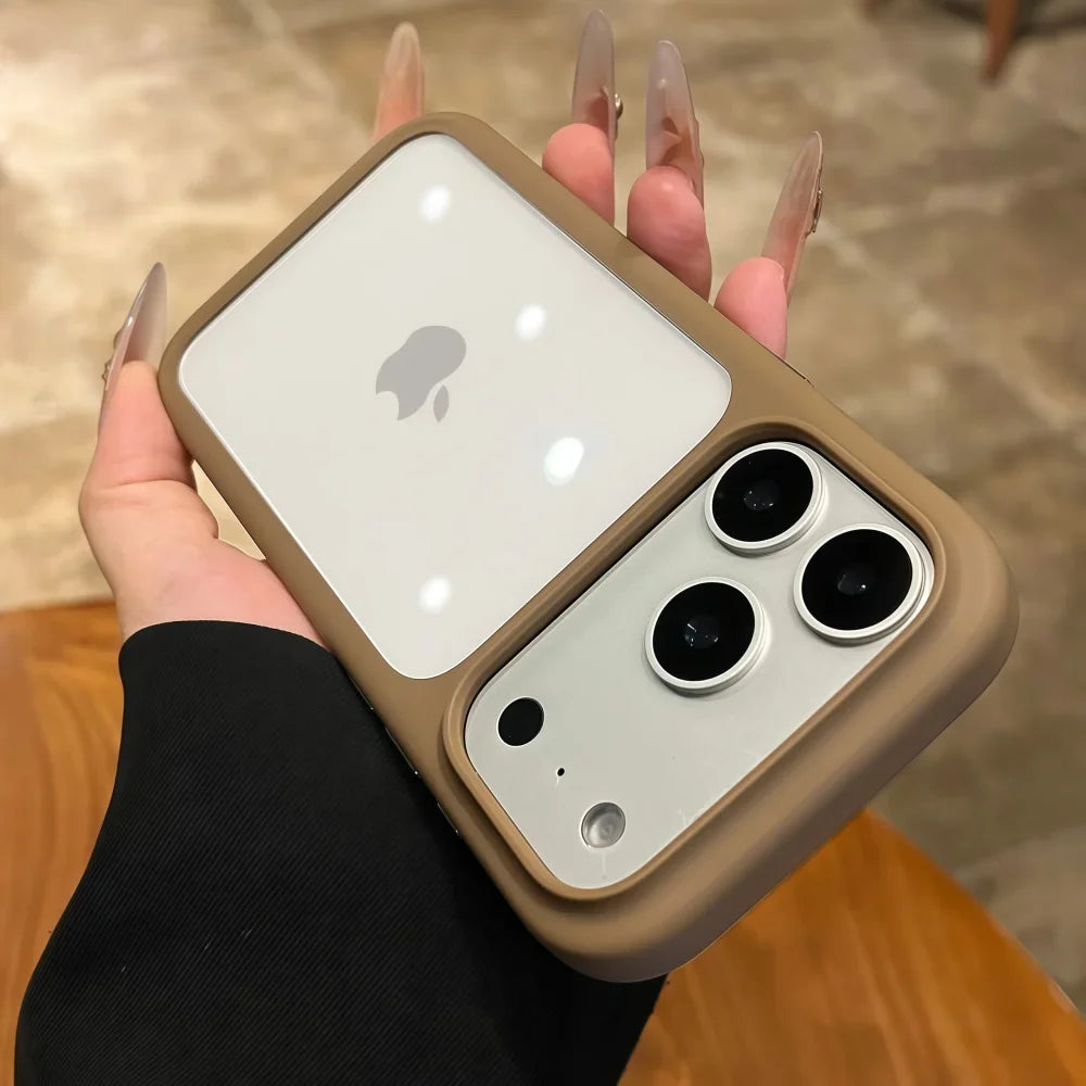 iPhone 14, 15, 16, 17 Pro Max, Pro. iPhone air Telefoncover Krystalklar Design Stødsikkert