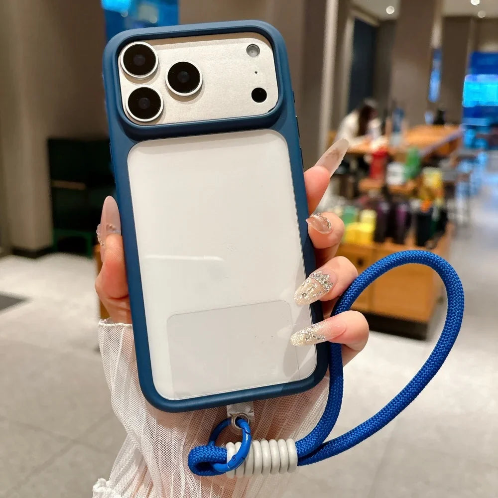 iPhone 14, 15, 16, 17 Pro Max, Pro. iPhone air Telefoncover Krystalklar Design Stødsikkert