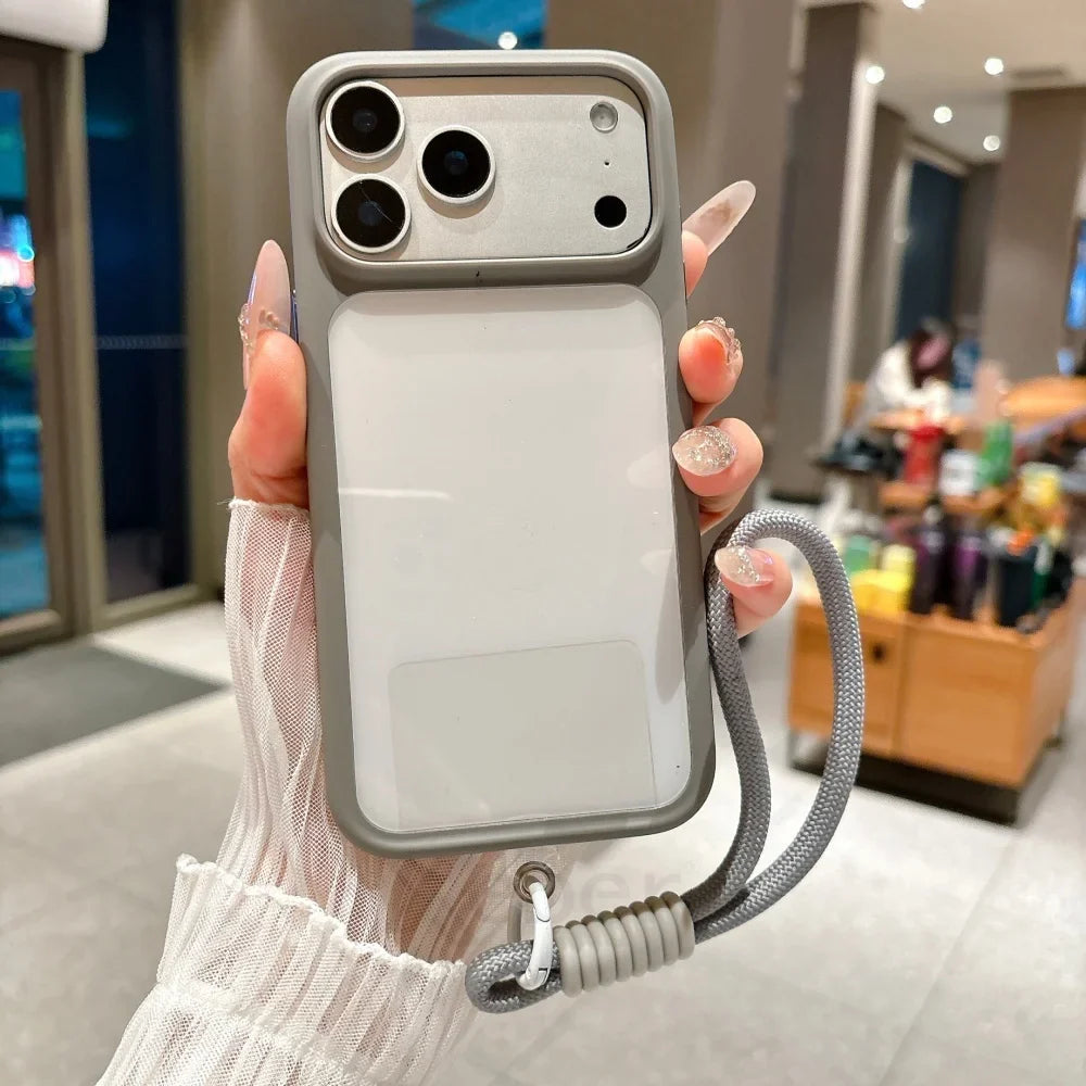 iPhone 14, 15, 16, 17 Pro Max, Pro. iPhone air Telefoncover Krystalklar Design Stødsikkert