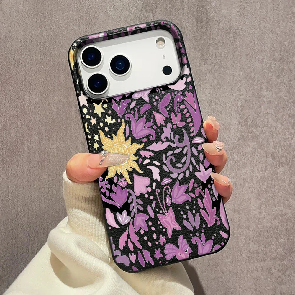 iPhone 11, 12, 13, 14, 15, 16 17 Pro Max, Pro Cover Retro Blomst Design