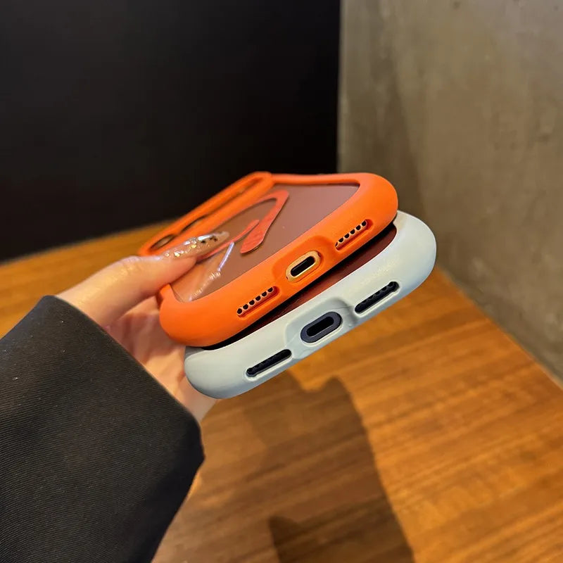 iPhone 11, 12, 13, 14, 15, 16, 17 Pro Max og Plus Cover med Katteører og Magsafe Funktion