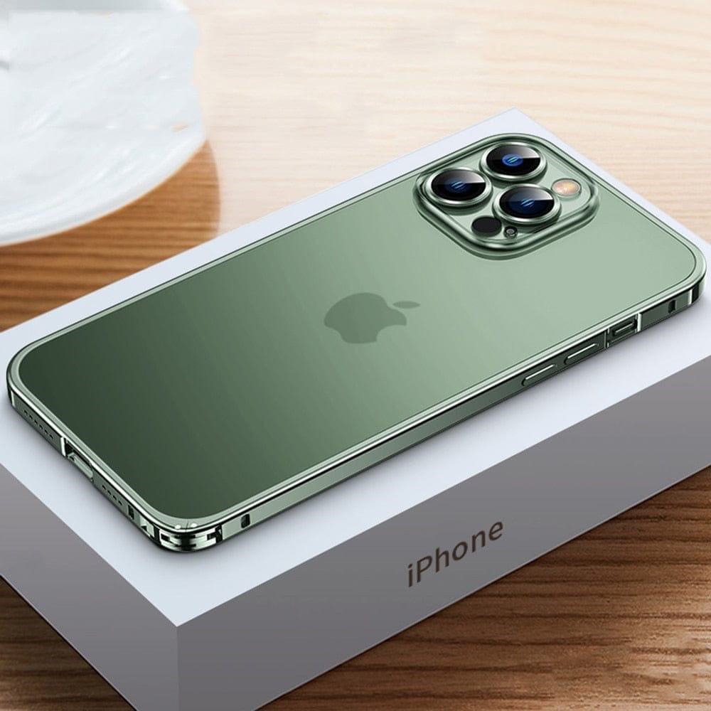 iPhone 11,12,13,14,15, Pro Max, Pro, Mini Metal Etui Beskyttende Cover