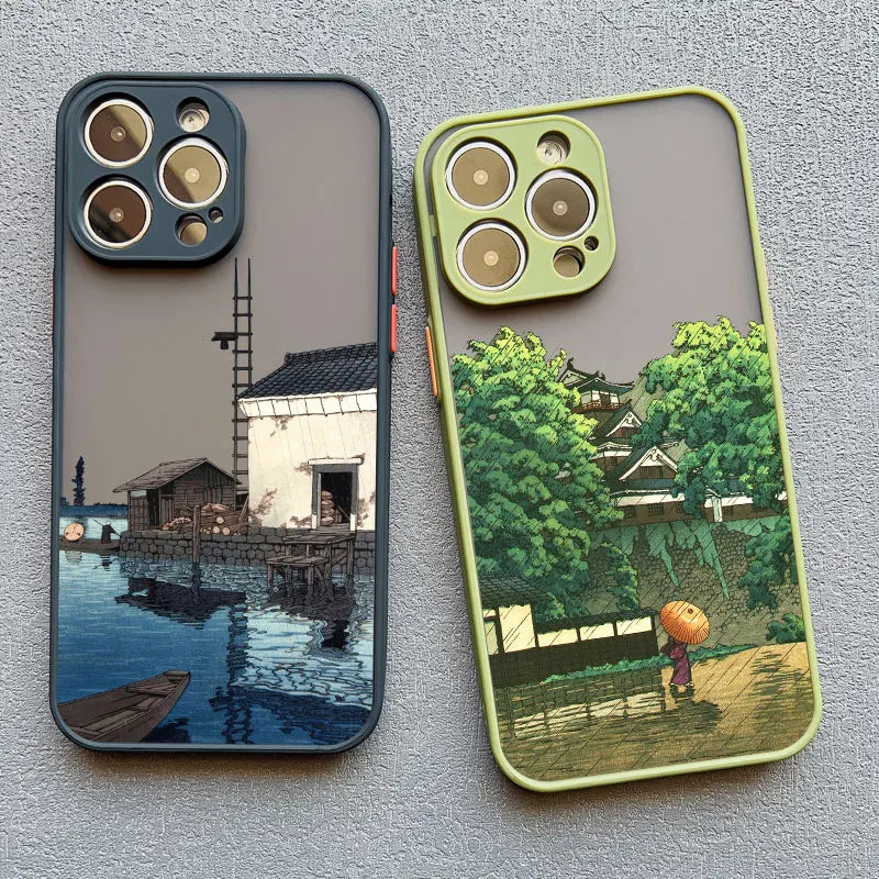 iPhone 14, 15, 16, 17, Pro Max, Mini, XS, X, XR Telefoncover med Aesthetic Design