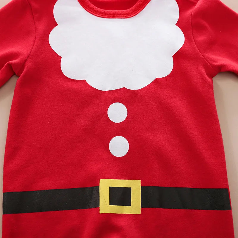 SantaSnug™ – Blødt Julekostume i Bomuld – Babys Første Juleoutfit