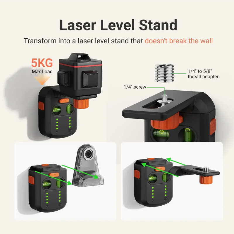LuxLaser Elite Niveau Sæt | Præcis laser-nivellering for professionelle resultater ved ethvert projekt-zarada.dk