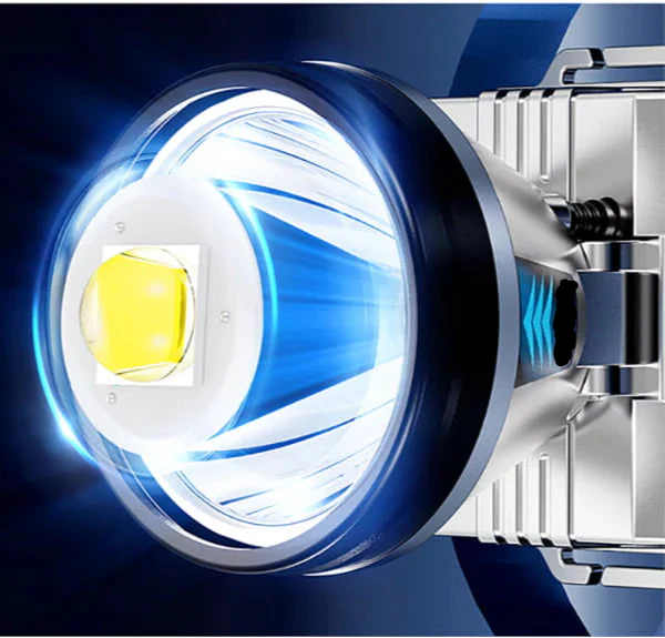 LuxeBeam LED Hovedlampe | Lys din vej med en ultra klar og holdbar lyskilde til natlige eventyr.-zarada.dk