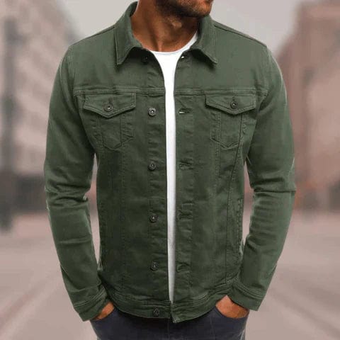 James Jakke i Jean Streetwear Mænd – Slim Fit, Urban Stil med Multi-Lomme Design