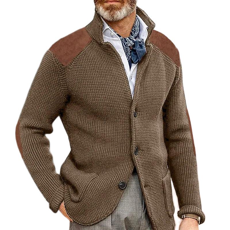 Edward Blazer Herre Vintage – Elegant Ståkrave, Lange Ærmer & Tidløst Design