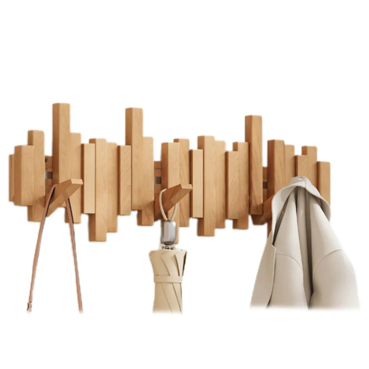 Garderobe i klaverstil - Valnød/Bøg - Elegant design