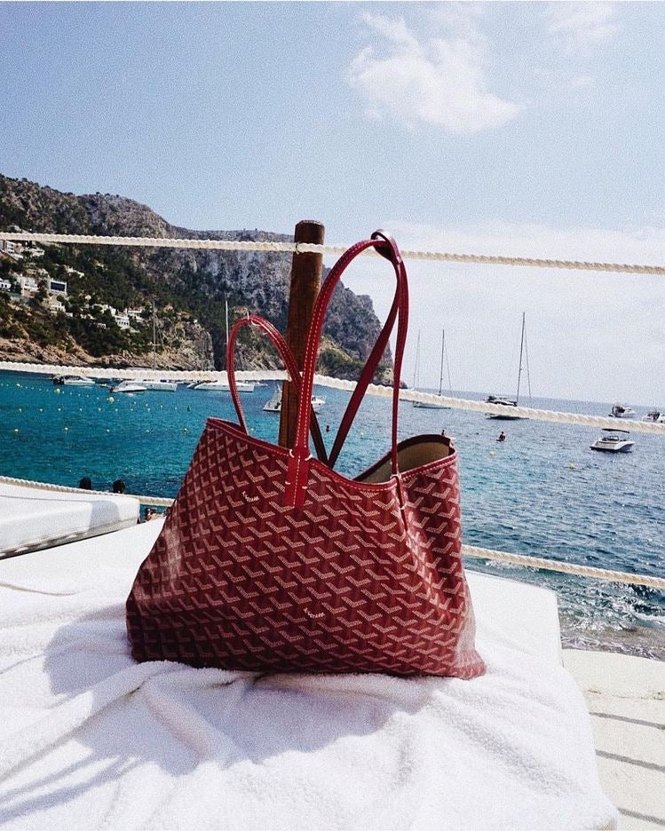 Luksuriøs Shopper Taske | Elegant og Rummelig | Bordeaux