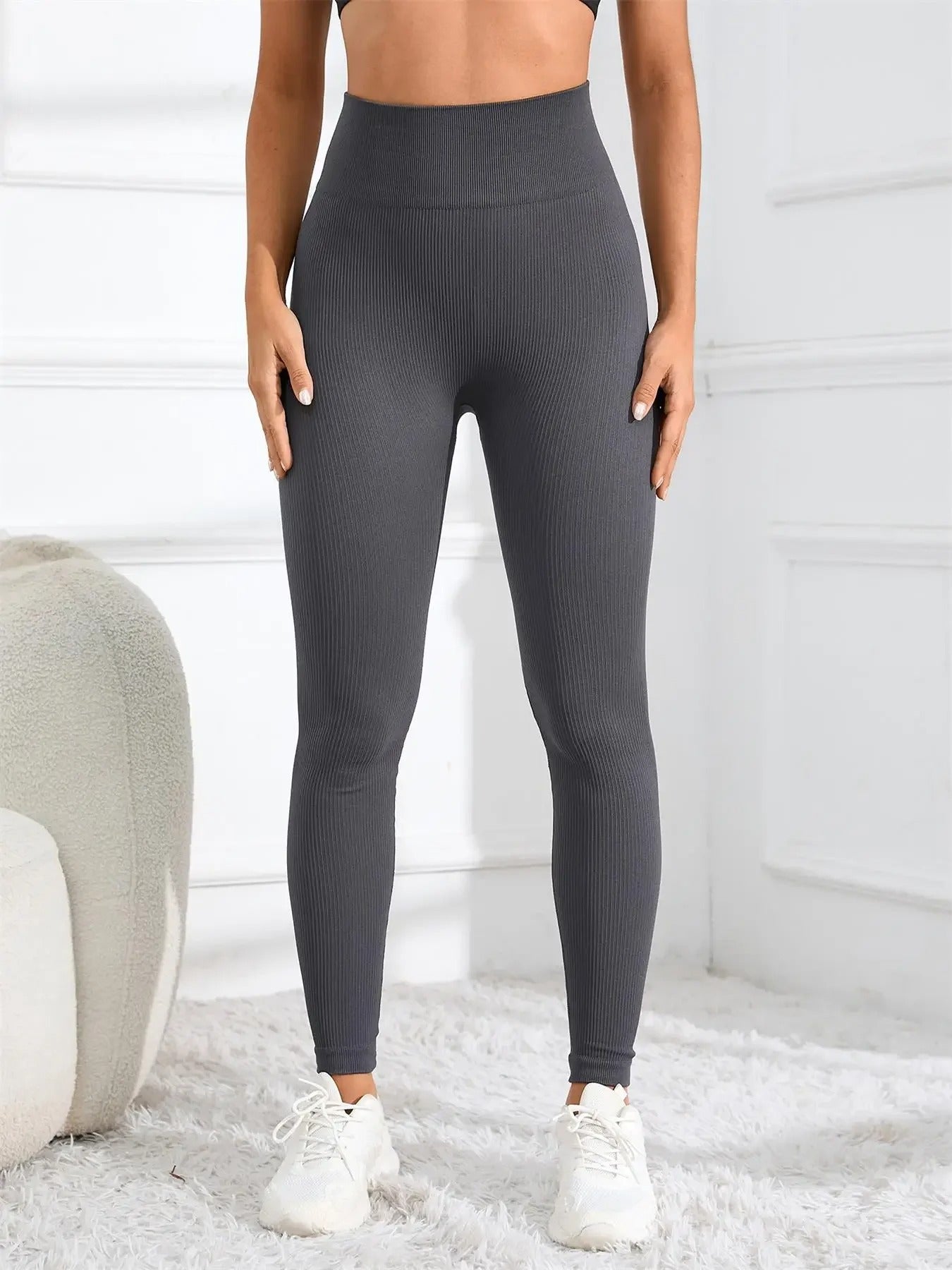 Sømløse Yoga Leggings med høj talje