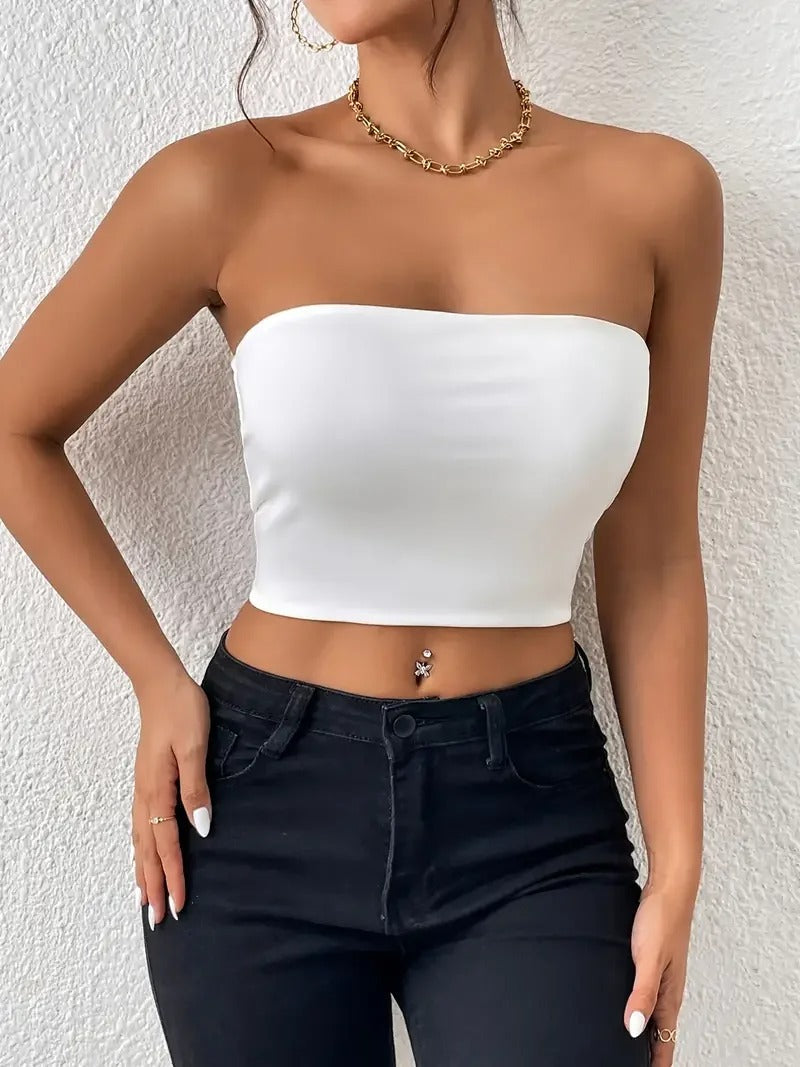 Crop Tube Top til kvinder