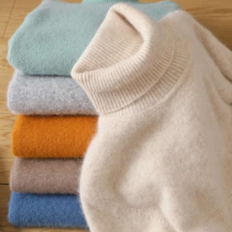Strikket sweater i kashmir til kvinder