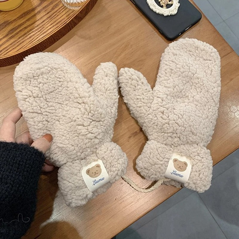 Kawaii plys varme handsker