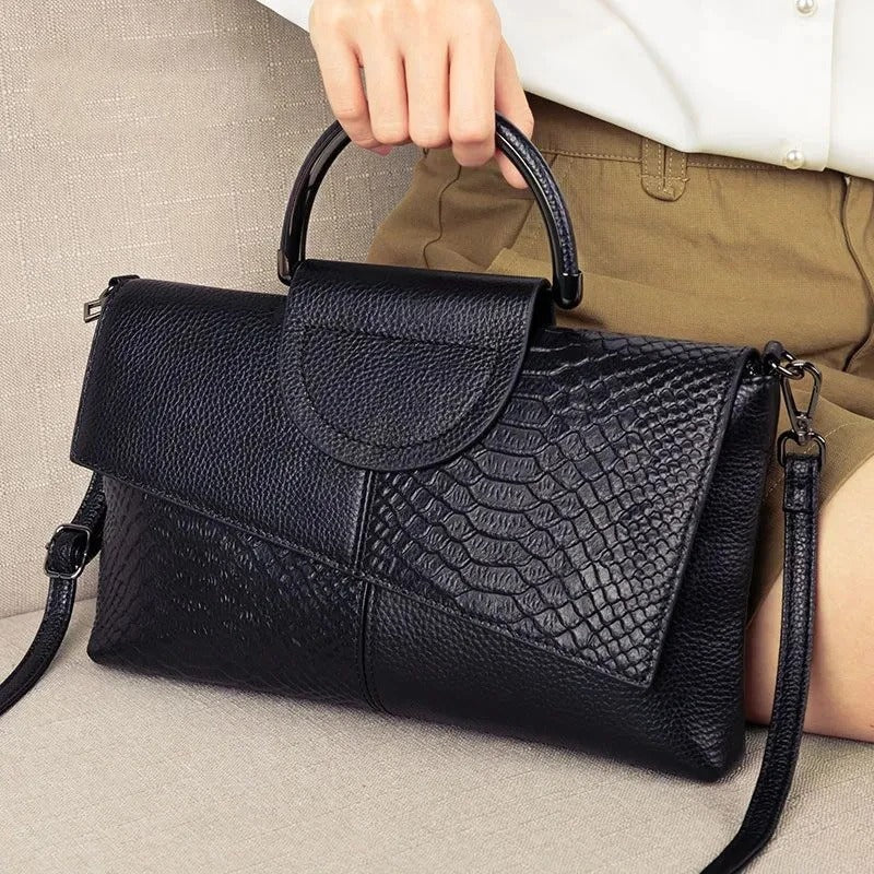 Crossbody-taske i blødt PU-læder til kvinder