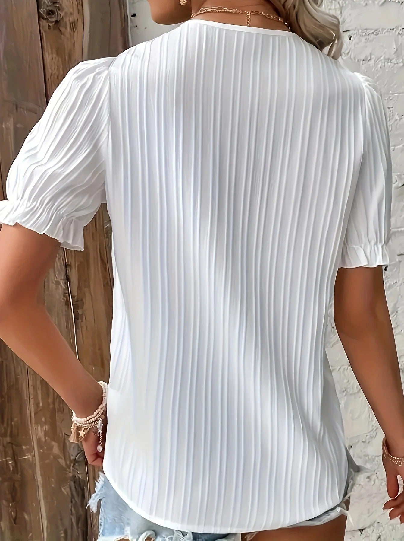 Plus Size kortærmet casual top til kvinder
